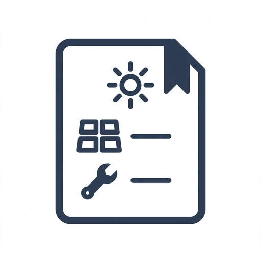 Free written solar estimates with itemized equipment and labor details