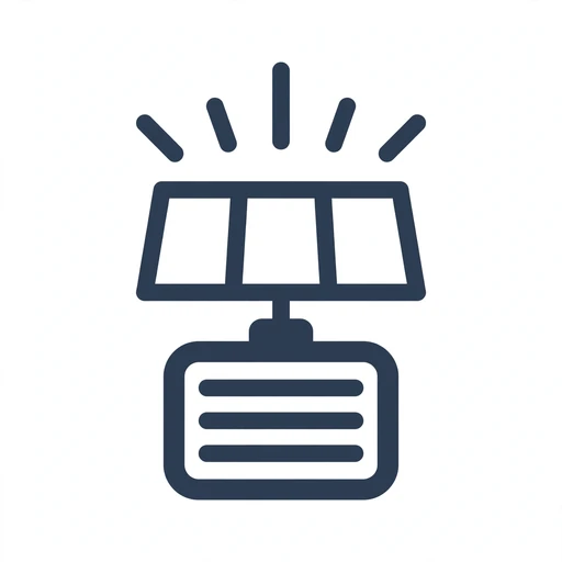 Home solar battery storage unit icon