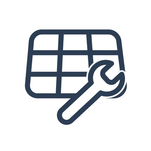 Technician repairing solar panel wiring icon